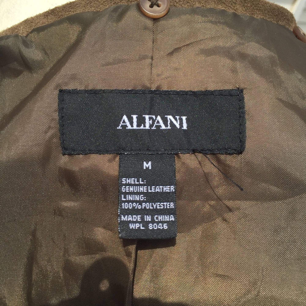 Alfani Suede Jacket.  size M - Picture 7 of 7